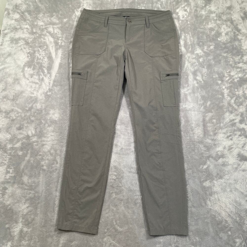 Kuhl Horizon Pants Womens 10 Grey Ripstop Cargo Hiking Outdoor Performance Trek